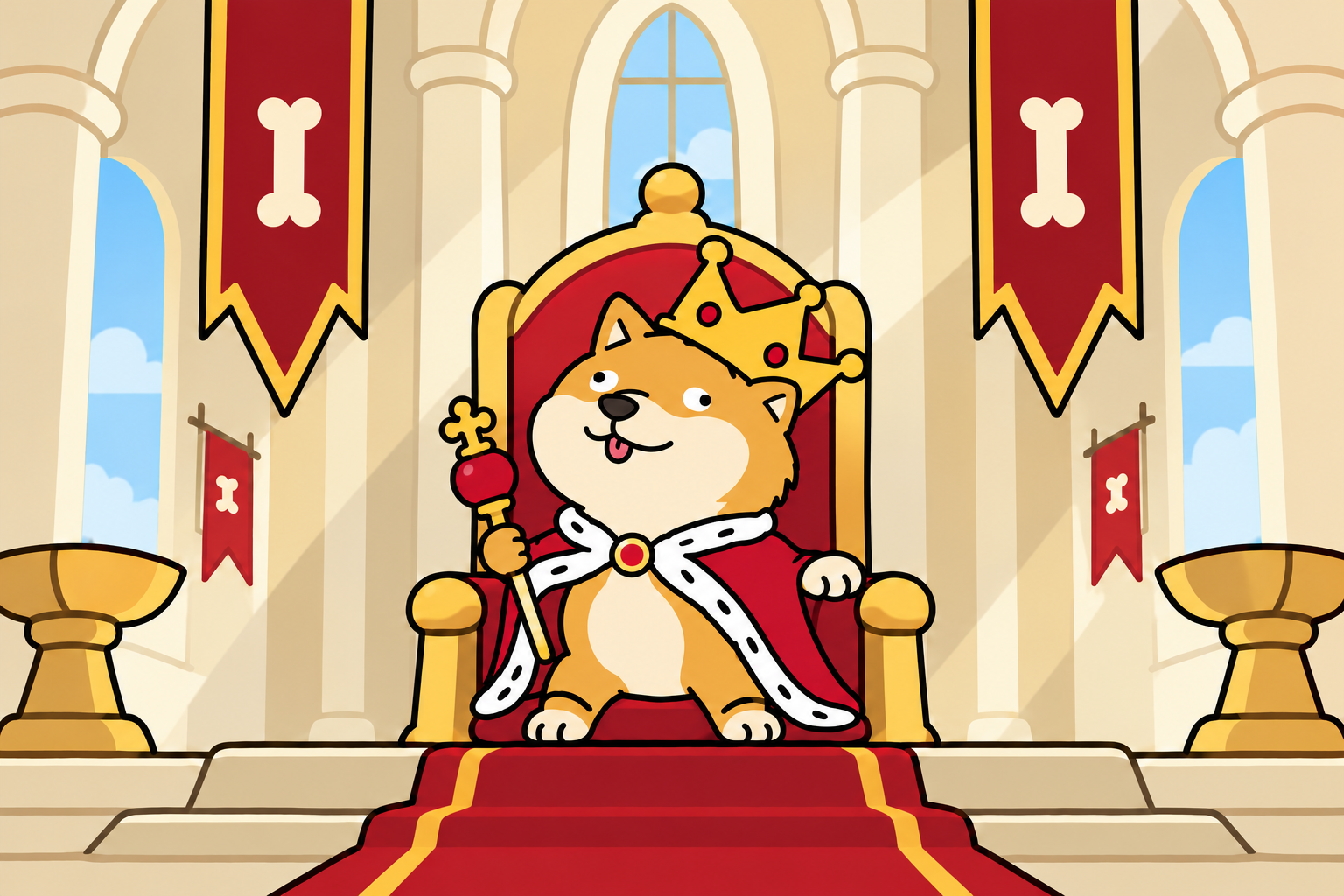 King Bork welcomes you to his sunny banquet hall